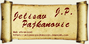 Jelisav Pajkanović vizit kartica